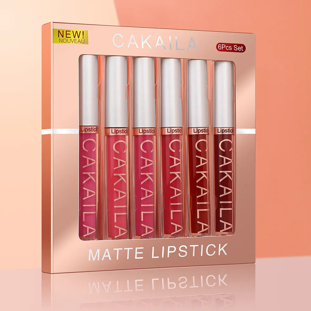 CAKAILA Matte Nude Velvet Liquid Lipstick with Vitamin E.